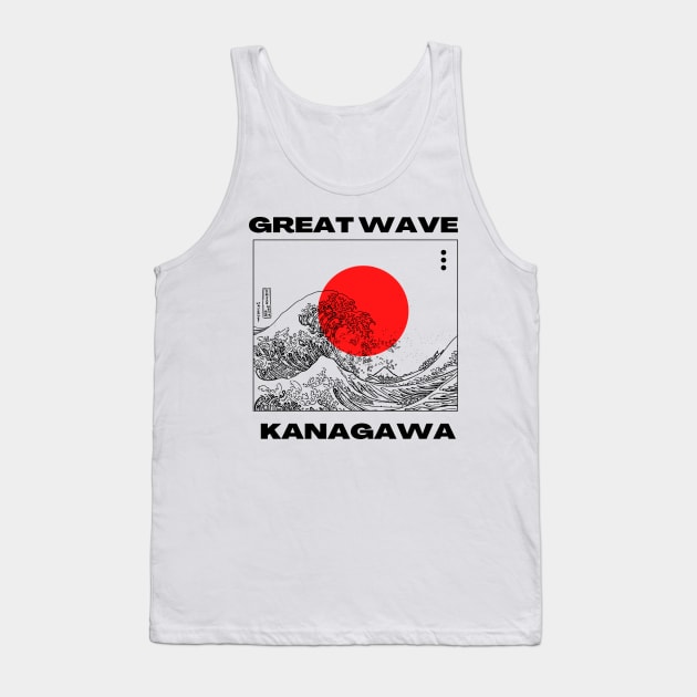 Great Wave Kanagawa Tank Top by UrbanBlazeStudio